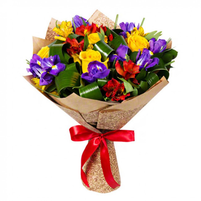 Букет цветов "Яркие истории "